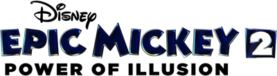 Epic Mickey 2: The Power Of Two + Clicker Controller title screen for Wii